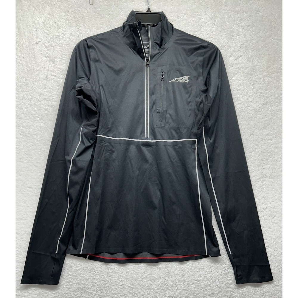 Altra Womens Size S Black Half Zip Long Sleeve Performance Vent Running Jacket